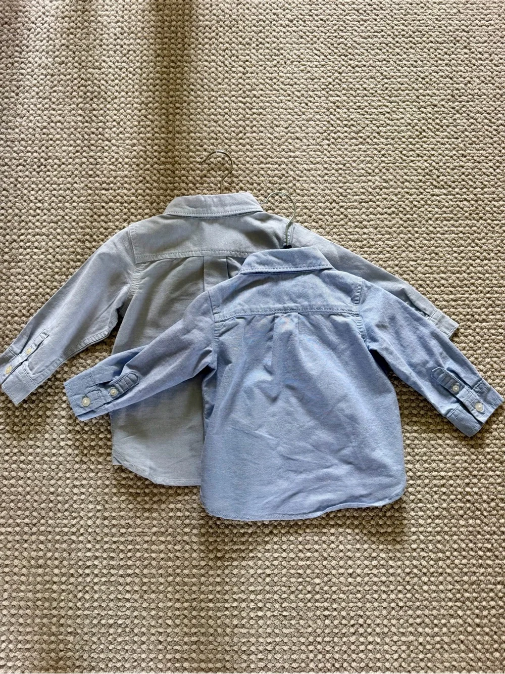 Baby Gap Classic Oxford Shirt Bundle | Light Blue shades| 6–12M & 12–18M